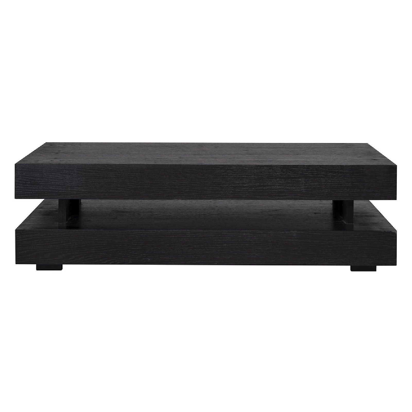 Table basse rectangulaire noir Blok H 