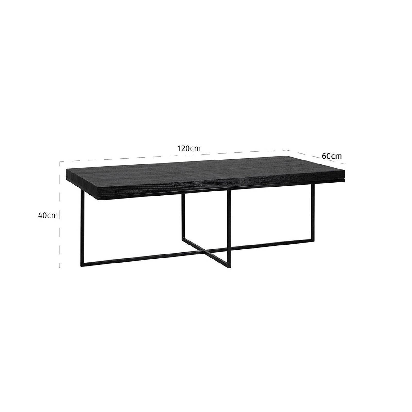 Table basse rectangulaire minimaliste 120x60 