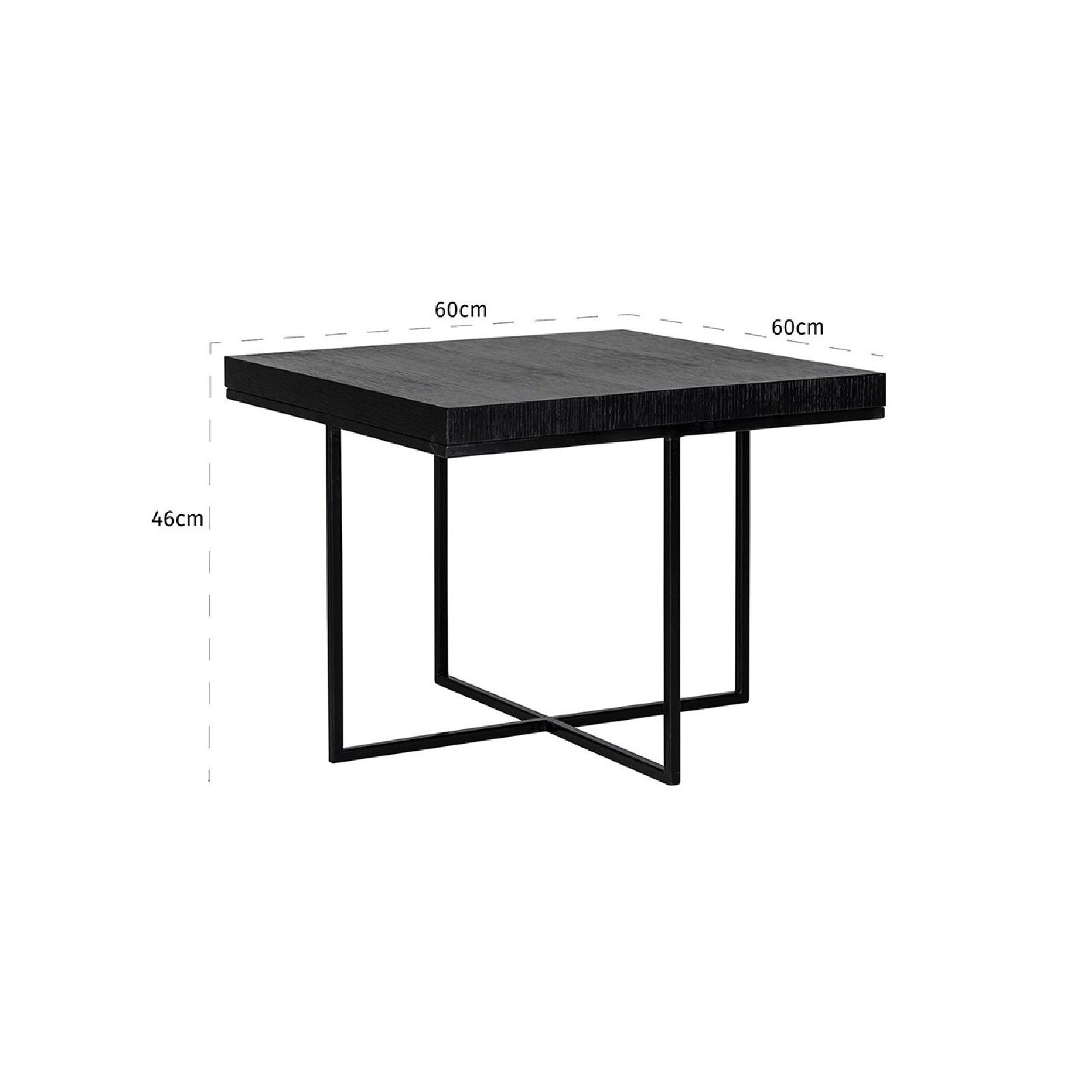 Table d'angle Oakura 60x60 Meuble Déco Tendance - 649