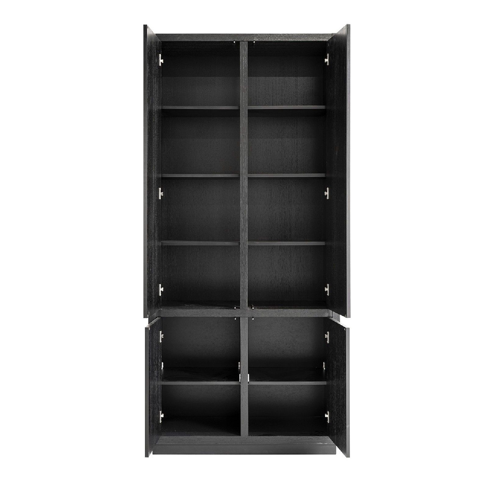 Cabinet Oakura 2x2-portes3 étagères au desssu - 1 étagère au fond Meuble Déco Tendance - 714