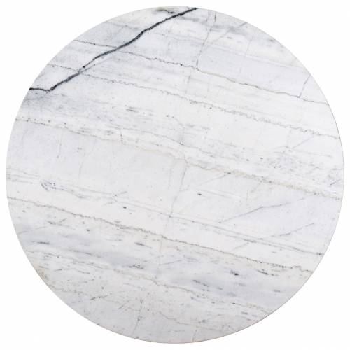 Table basse ronde 90Ø - Fer et marbre blanc "Lexington" Tables basses rectangulaires - 94