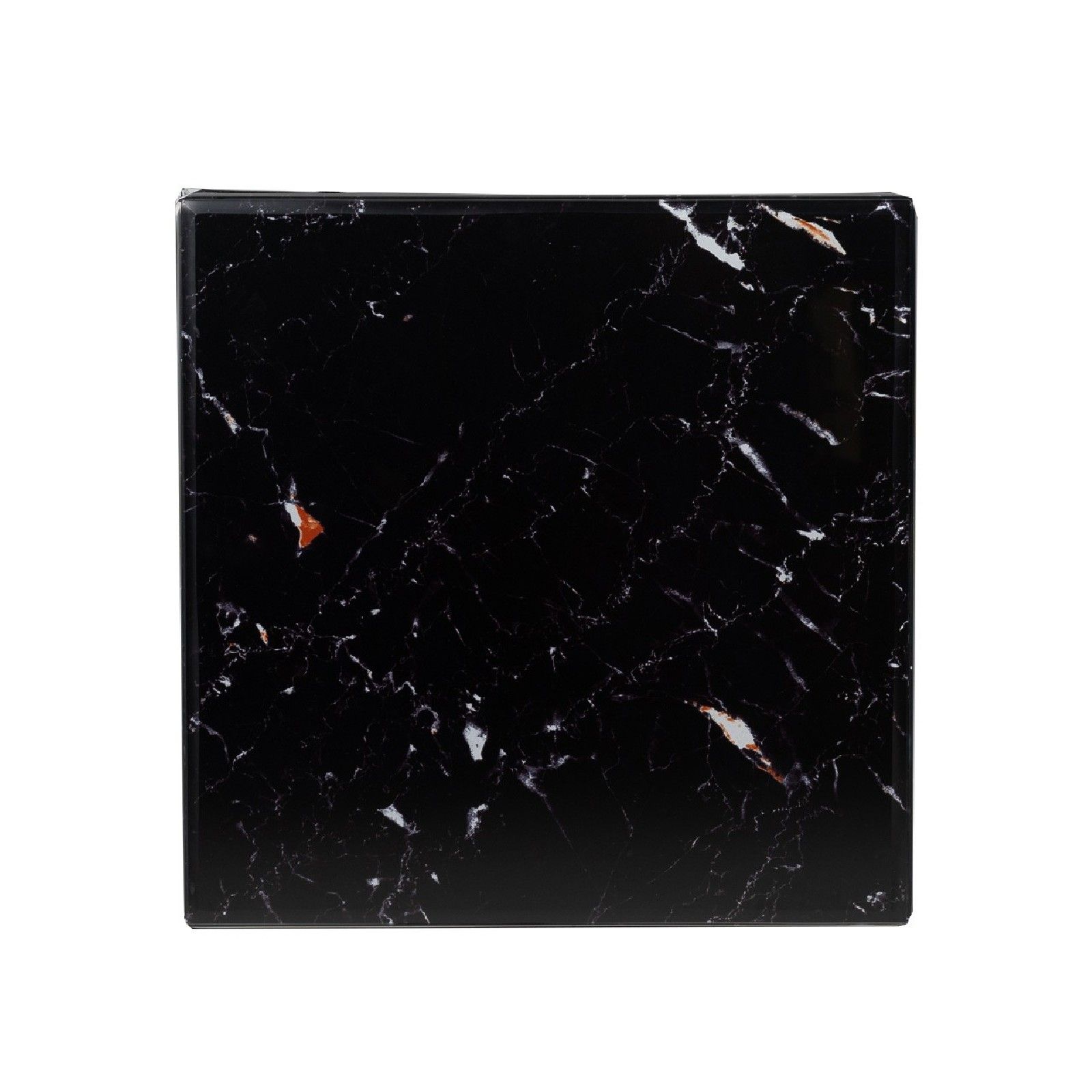 Table d'angle Dante avec look marbre noir Meuble Déco Tendance - 800