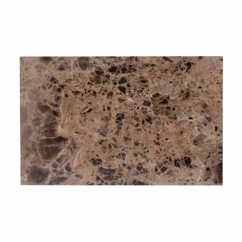 Table d'appoint Orion avec du marbre brun Meuble Déco Tendance - 632