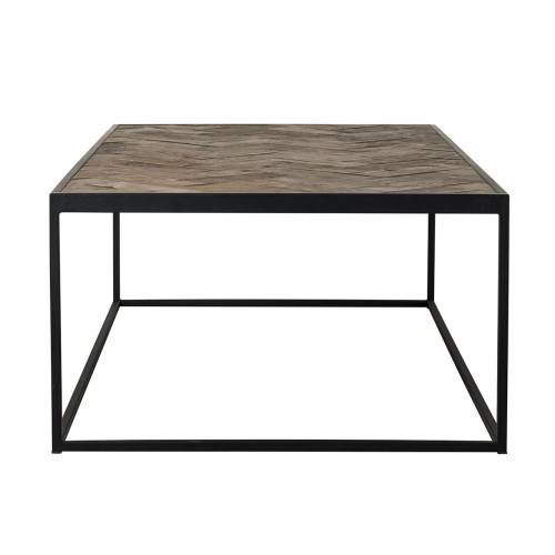 Table basse rectangulaire - Fer industriel noir "Chene Herringbone" Tables basses rectangulaires - 106