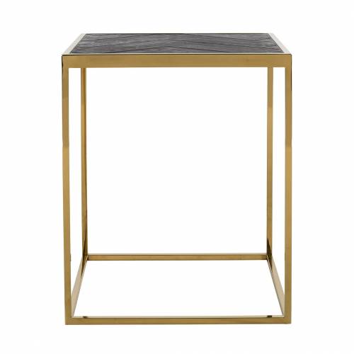 Table d'angle Blackbone gold 50x50 Meuble Déco Tendance - 501