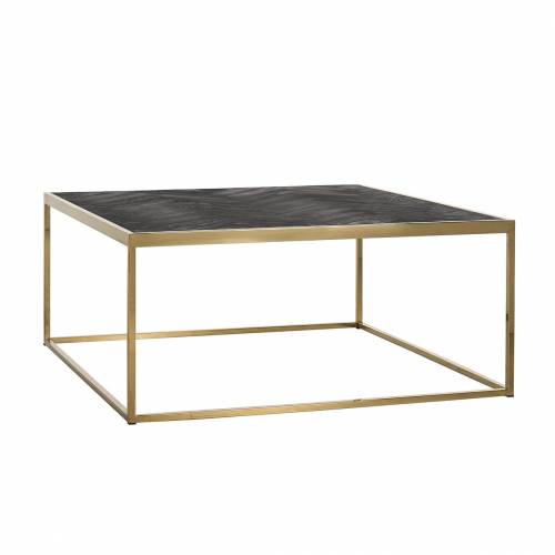 Table de salon Blackbone gold 90x90 Tables basses rectangulaires - 190