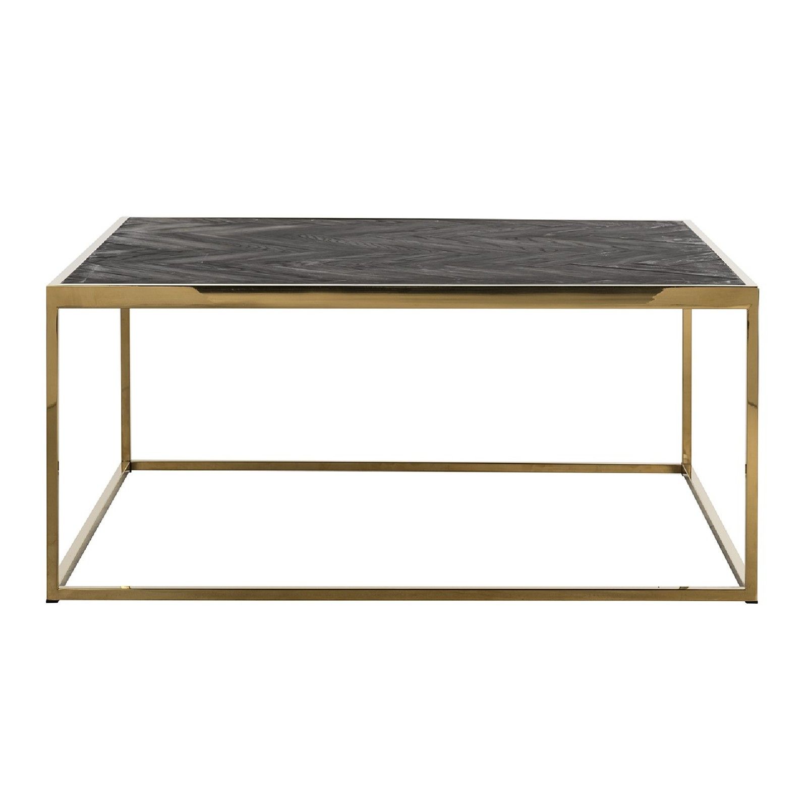 Table de salon Blackbone gold 90x90 Tables basses rectangulaires - 442