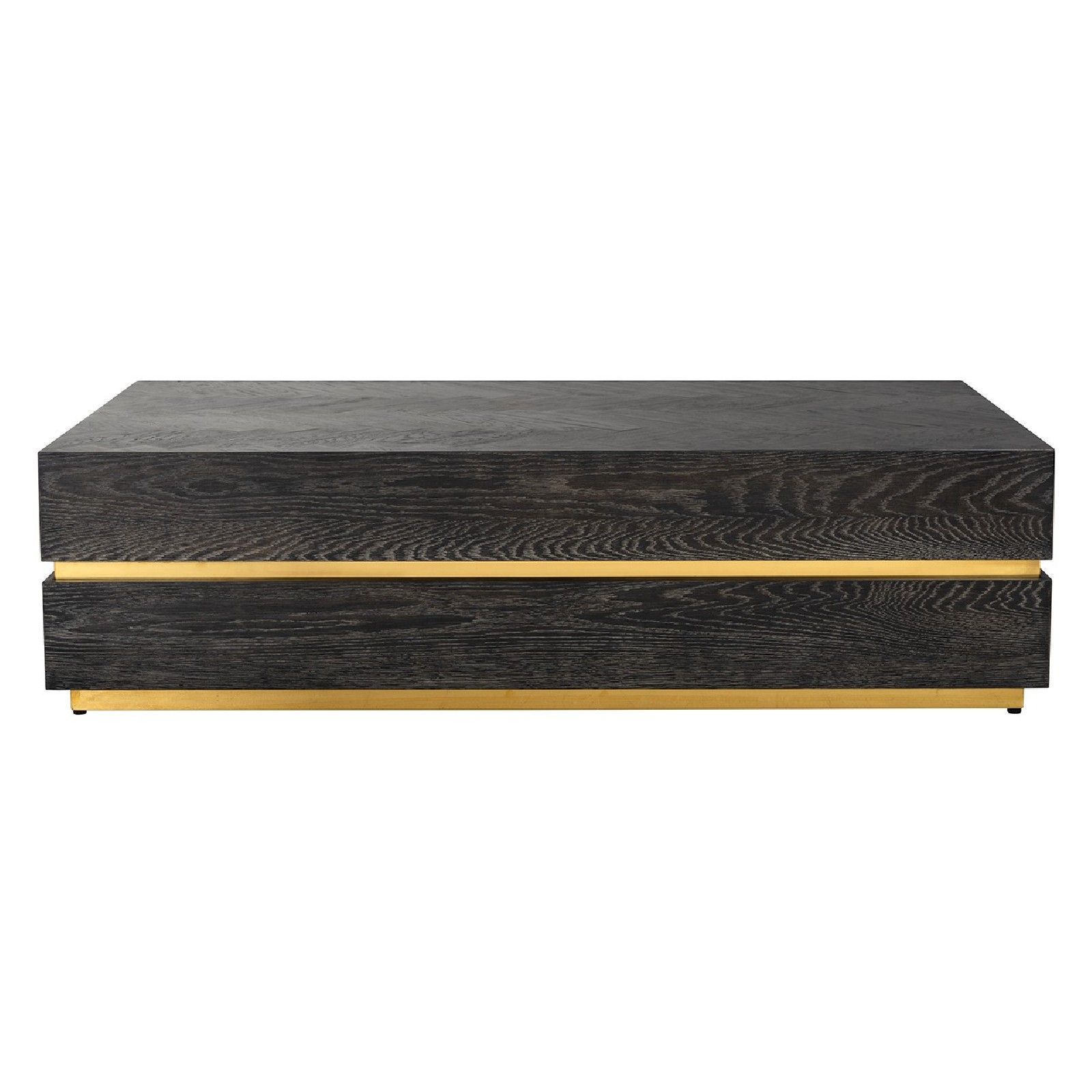Table de salon Blackbone gold 150x80 (Block) Tables basses rectangulaires - 596