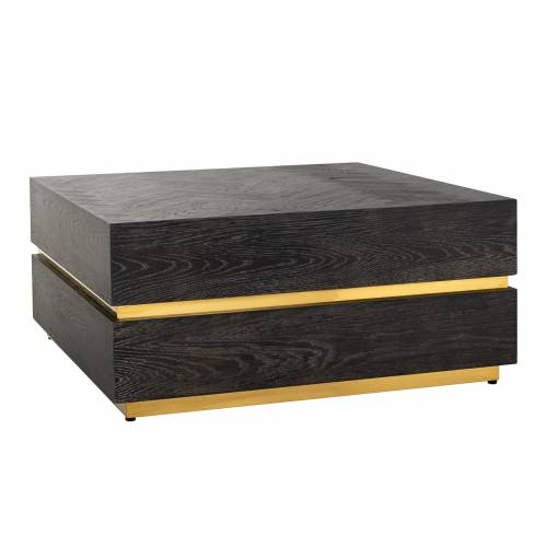 Table de salon Blackbone gold 90x90 (Block) Tables basses rectangulaires - 98