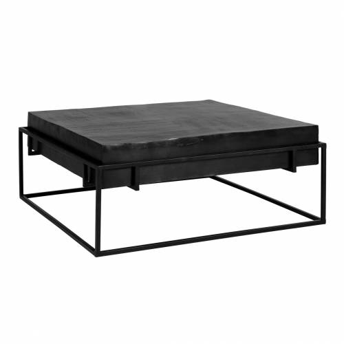 Table de salon Bolder aluminium noir Tables basses rectangulaires - 140