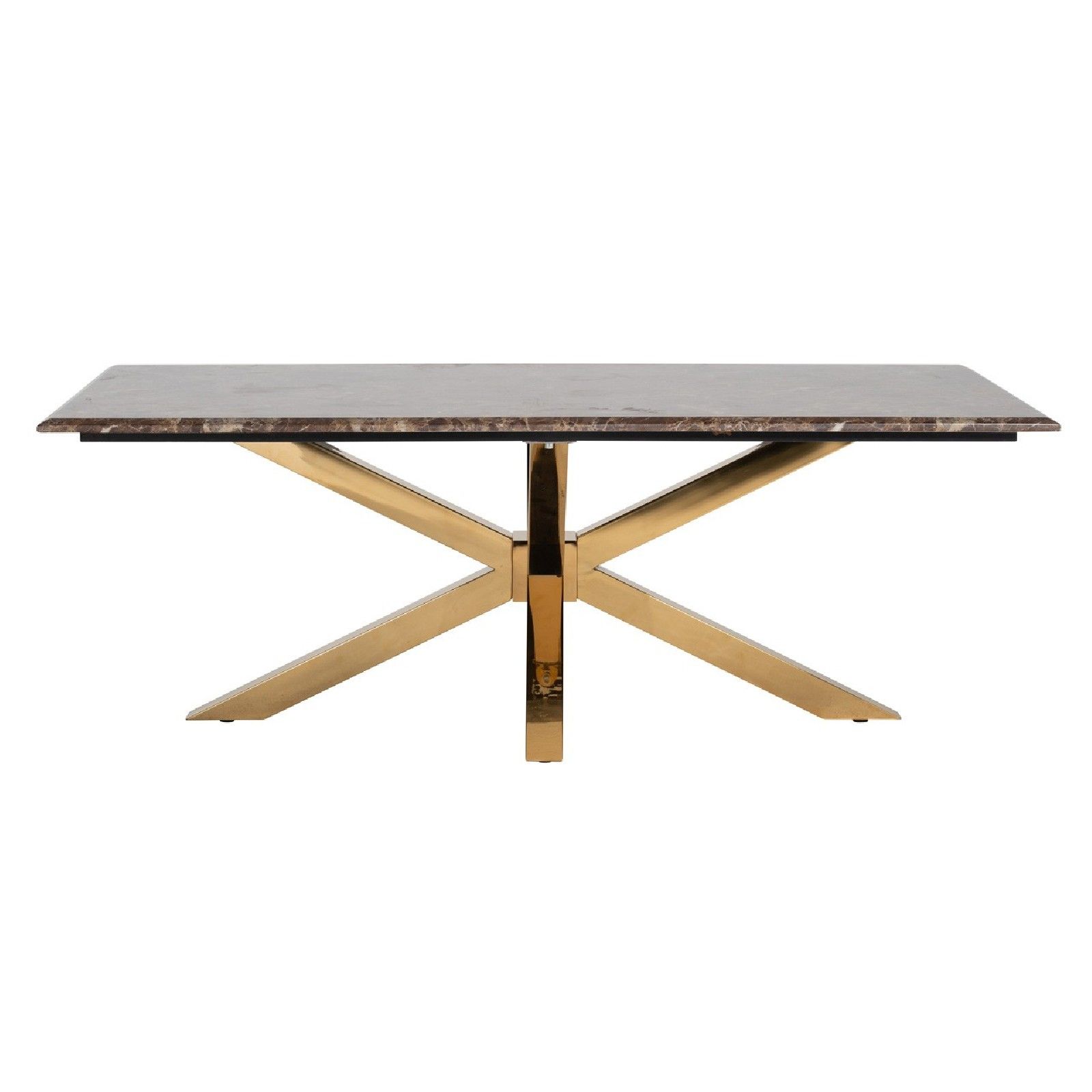 Table de salon Conrad faux emperador marbre Tables basses rectangulaires - 59