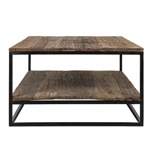 Table de salon Raffles, Recyceld wood Tables basses rectangulaires - 85