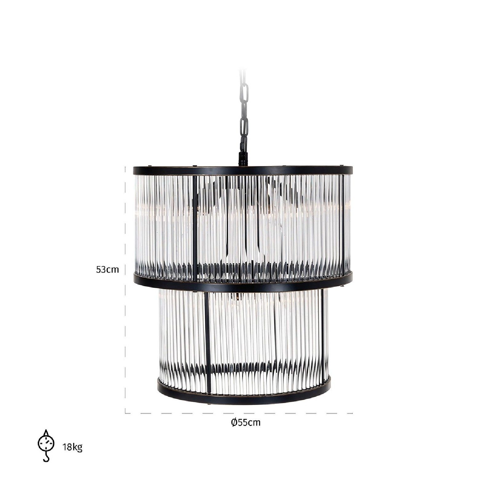 Lampe suspendue AshtonE14 / 40 watt (9 pieces) Suspensions et plafonniers - 26