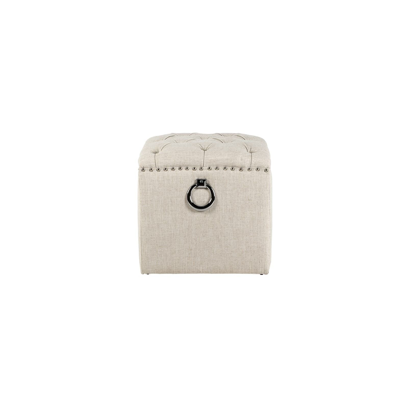 Pouf BrookeSilver nails and ring Meuble Déco Tendance - 250