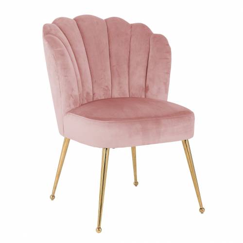 Chaise Pippa Pink velvet / gold Salle à manger - 20