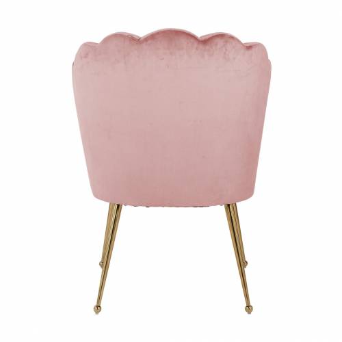 Chaise Pippa Pink velvet / gold Salle à manger - 135