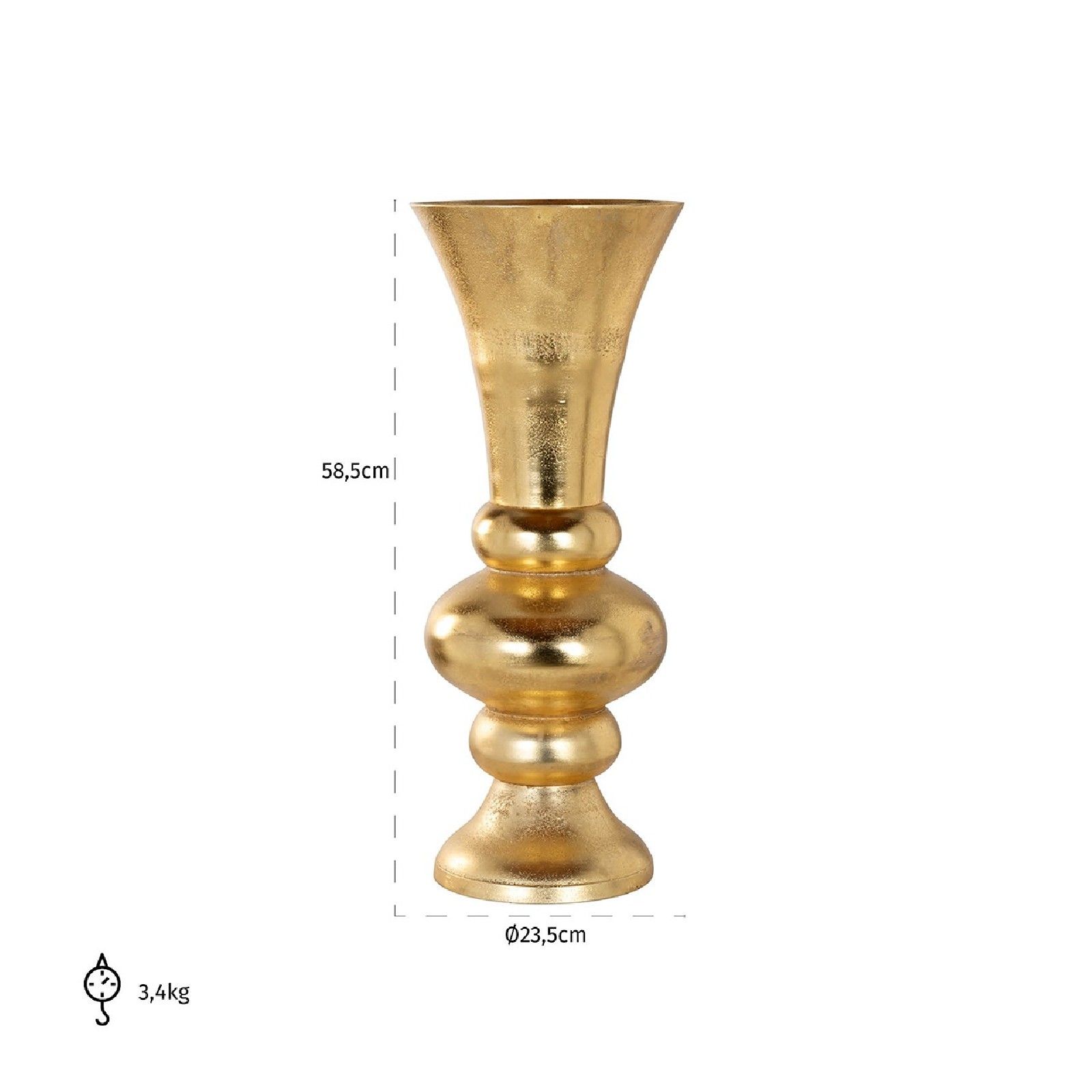 Vase Jaylen light gold Vases - 39