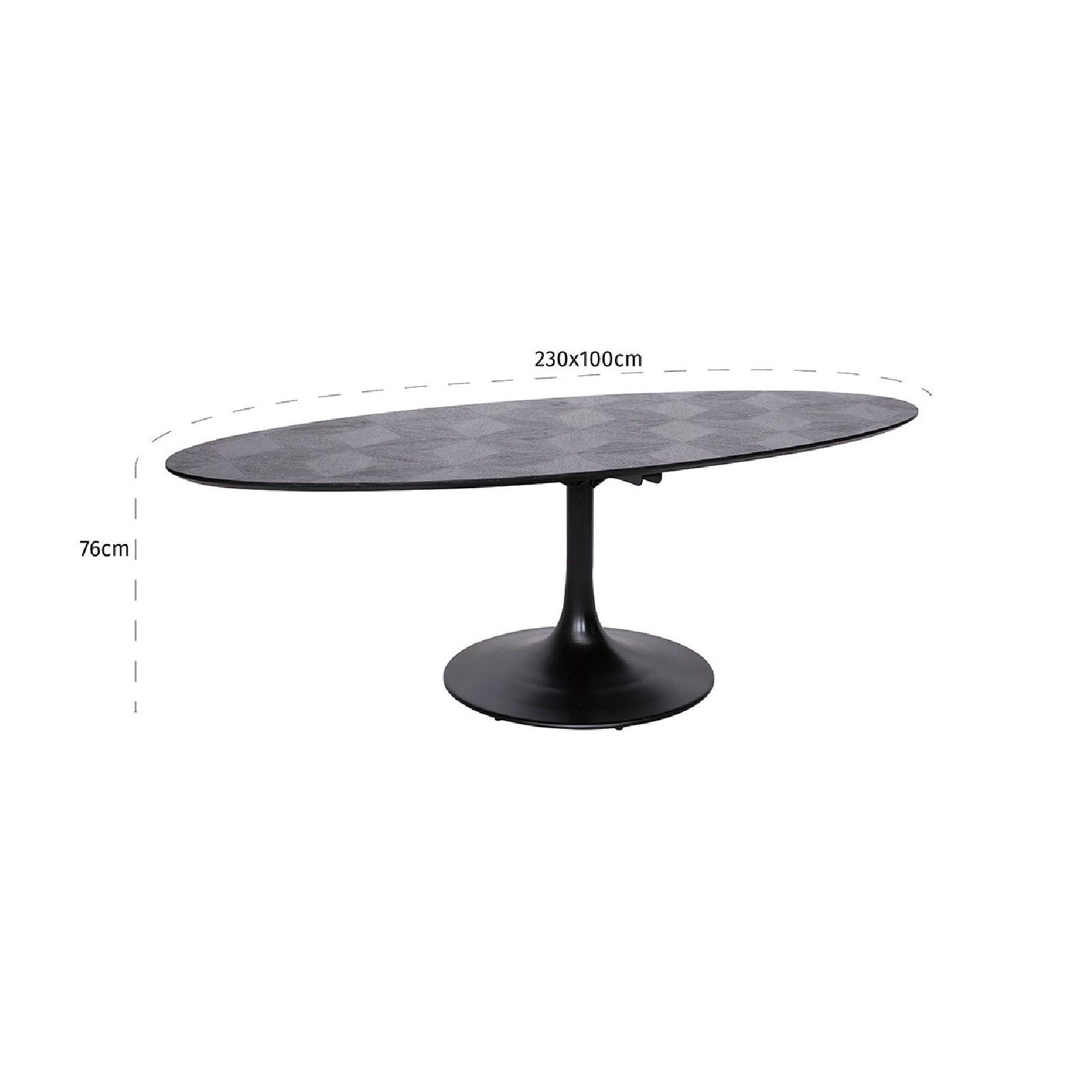 Table à dîner Blax ovale 230x100 Meuble Déco Tendance - 159