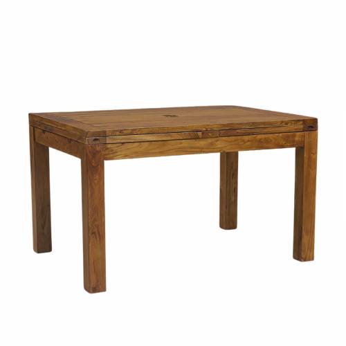 Table à manger rectangulaire avec 2 allonges en bois massif