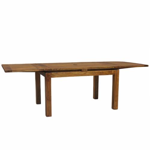 Table à manger rectangulaire avec 2 rallonges en bois de qualité