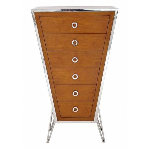 Chiffonier BOURGET, noyer Mobilier Club Vintage - 1