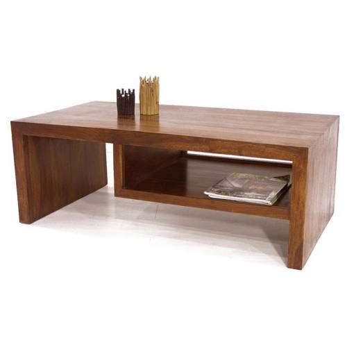 Table Basse Design Palissandre Zen - meuble en bois exotique