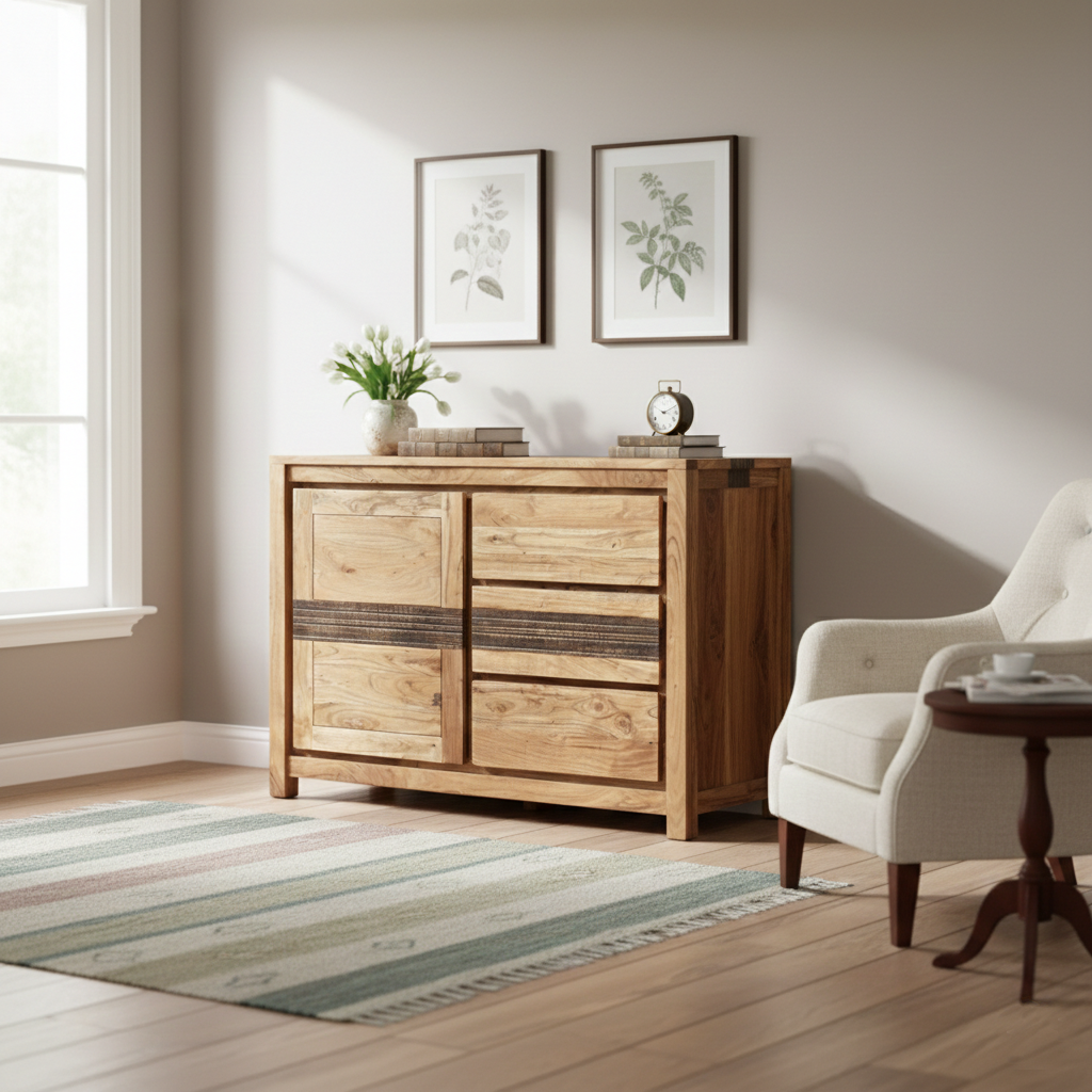 La table à manger Forest en bois d’acacia : quand fonctionnalité rime avec authenticité