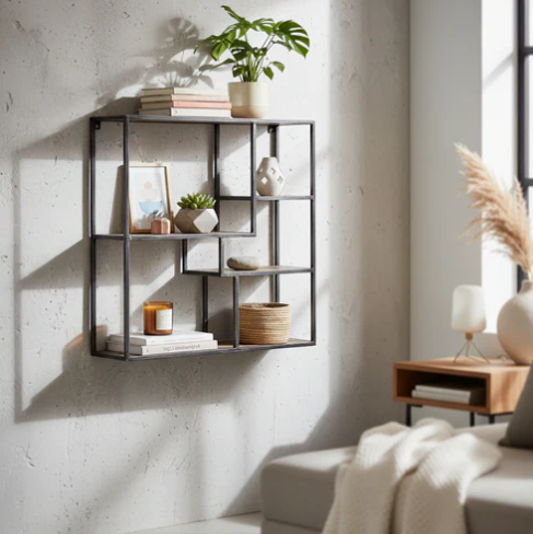 Étagère non structurée Mango Stockholm : esthétique organique et rangement intelligent