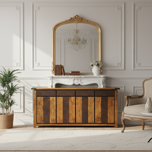 Buffet 4 Portes 4 Tiroirs | Acacia Moon