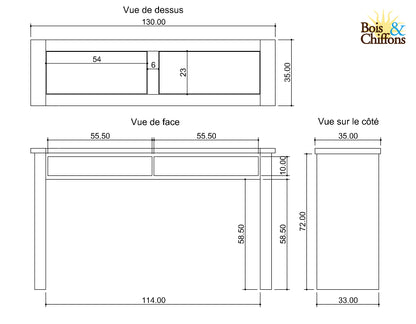 Console bois massif | Acacia Moon