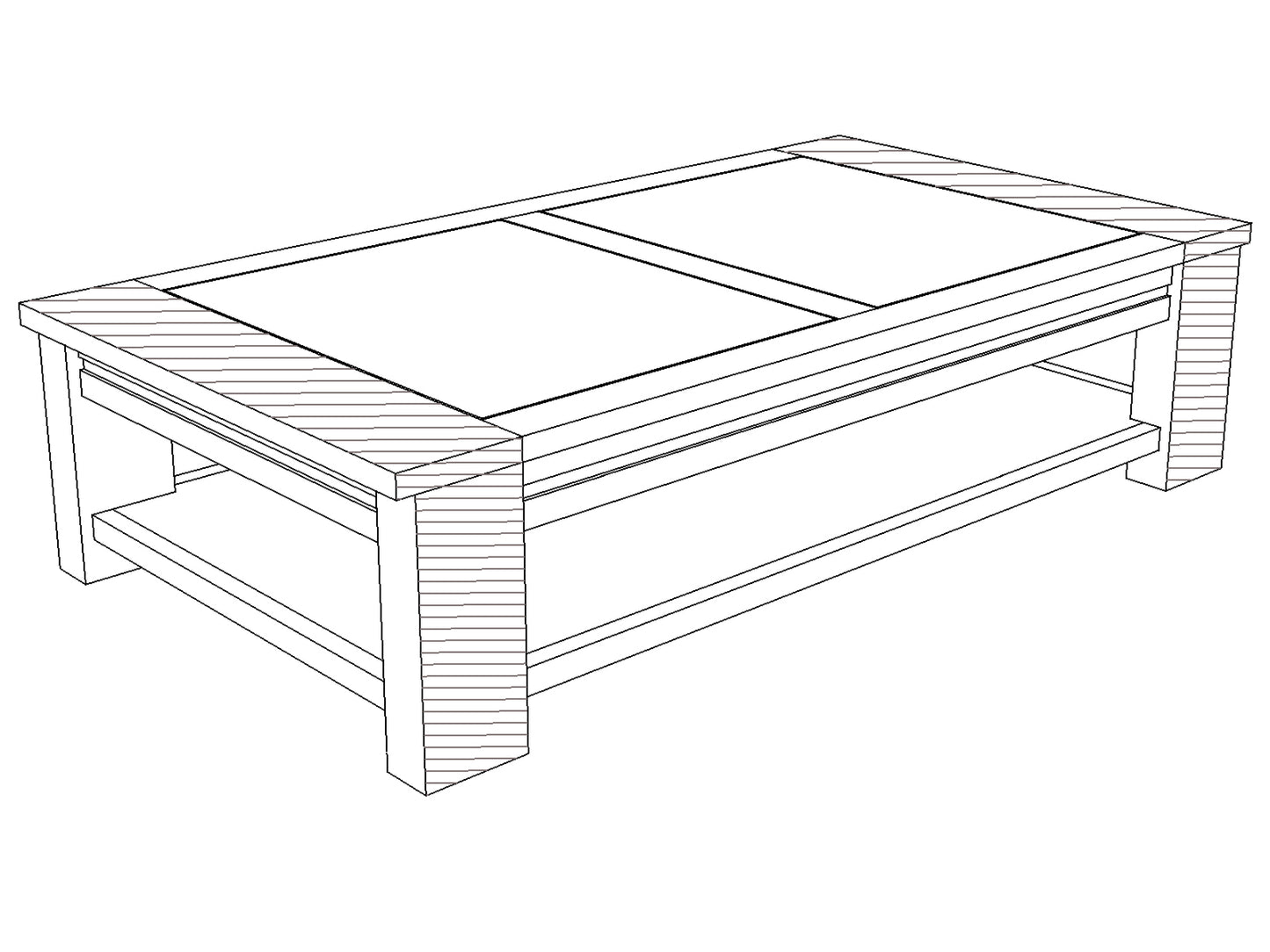 Table basse rectangulaire | Acacia Moon