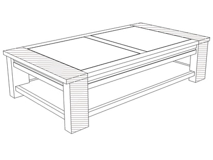 Table basse rectangulaire | Acacia Moon