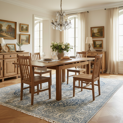 Petite table à manger carrée allonge 70 | Acacia Gordon