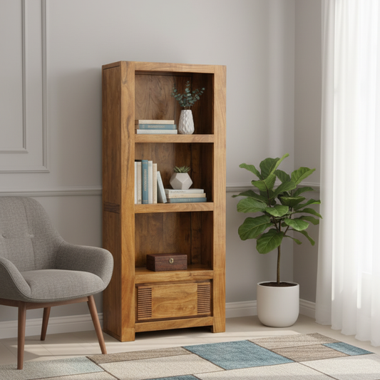 Columna de madera ranurada 1T 3N | Acacia Verona