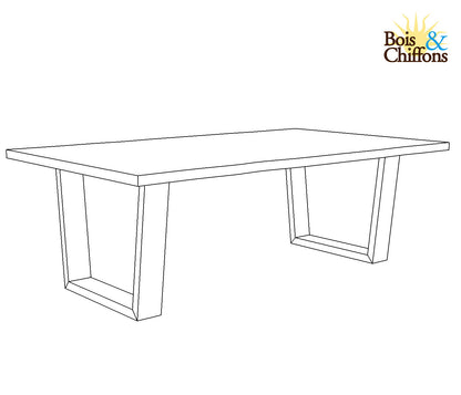 Table basse rectangulaire bois | Acacia Forest