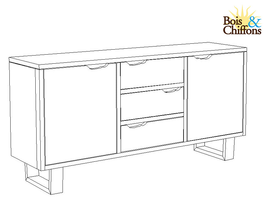 Buffet en bois | Acacia Forest