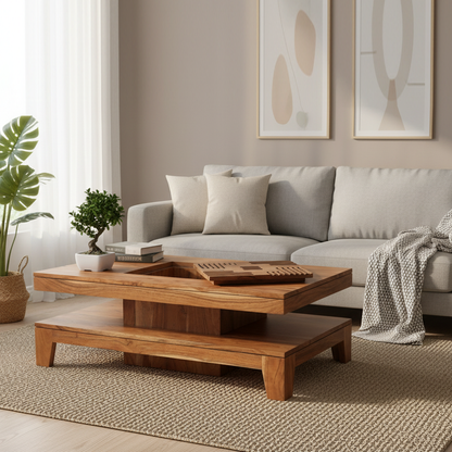 Mesa de centro rectangular 140 cm | Acacia Kavish II