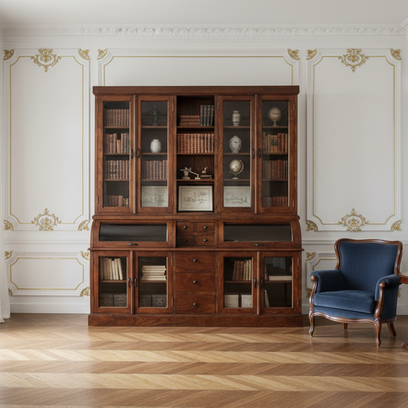 Bibliothèque 2 corps grand modèle | Acacia Cara