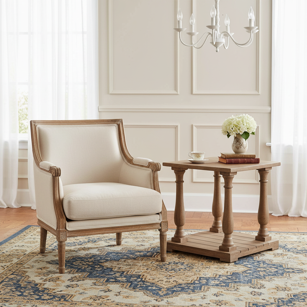 Mesa auxiliar de madera de mango | Madera de mango Emperor