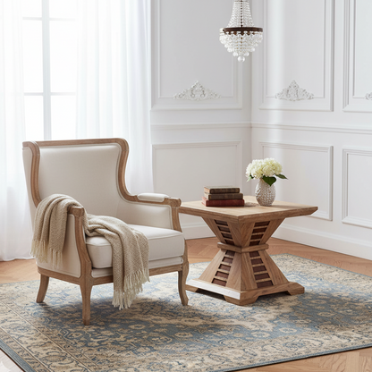 Mesa auxiliar de madera bicolor | Acacia Luxor