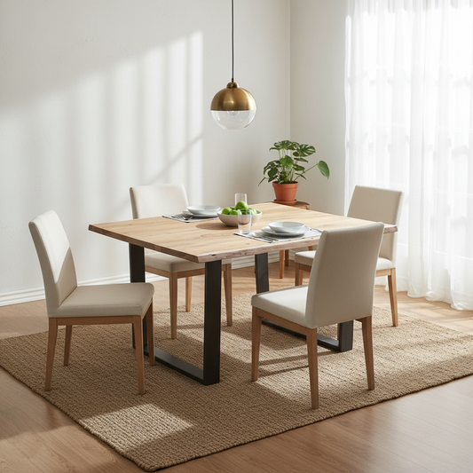 Mesa cuadrada de 140 cm | Bosque de Acacia