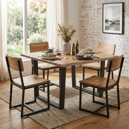 Table carrée 140 cm | Acacia Forest
