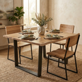 Mesa quadrada 140 cm | Floresta de Acácia