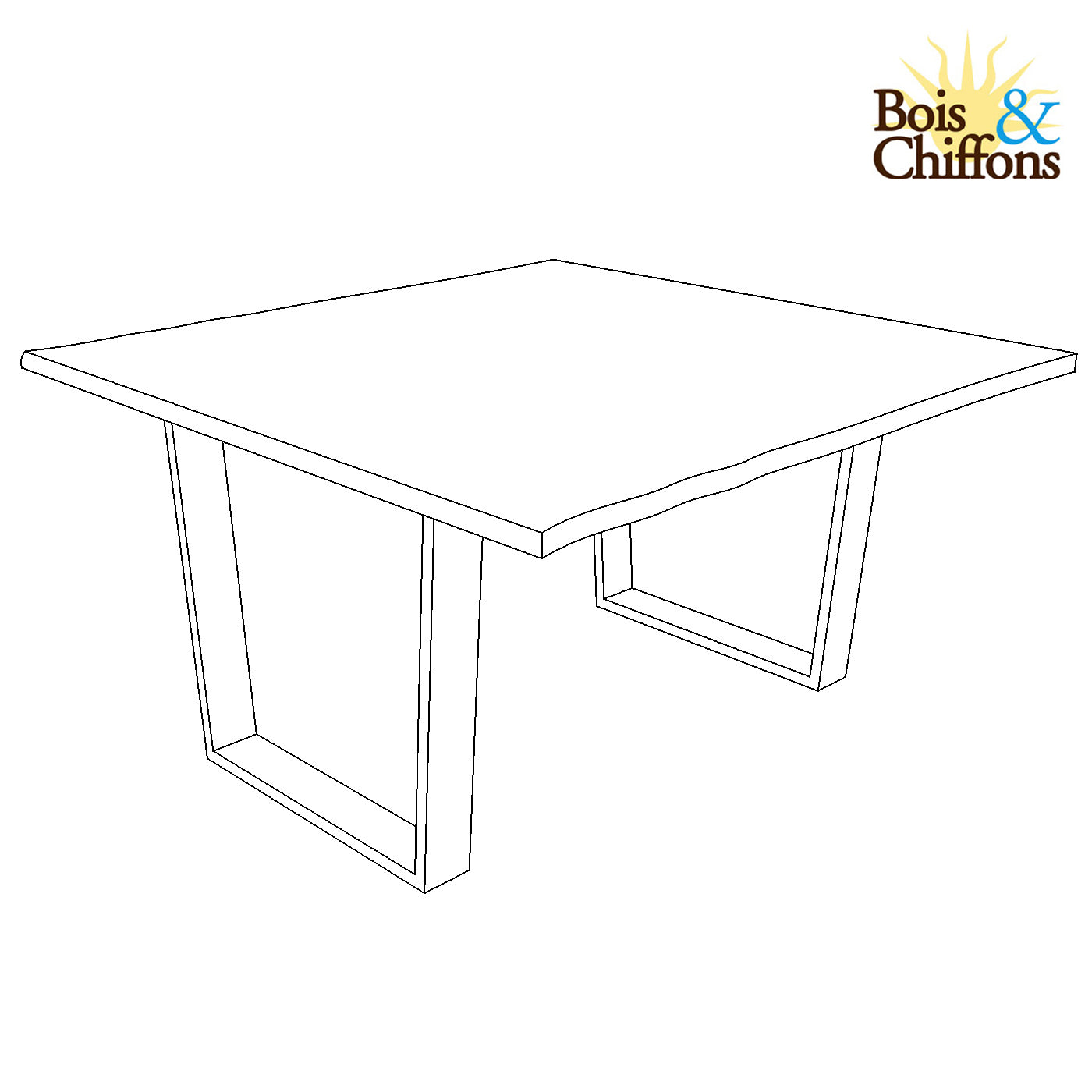 Table carrée 140 cm | Acacia Forest