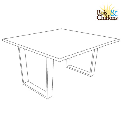 Table carrée 140 cm | Acacia Forest