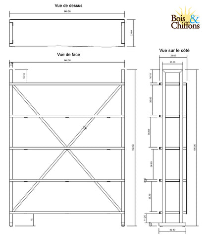 Grande etagere bois | Acacia Forest