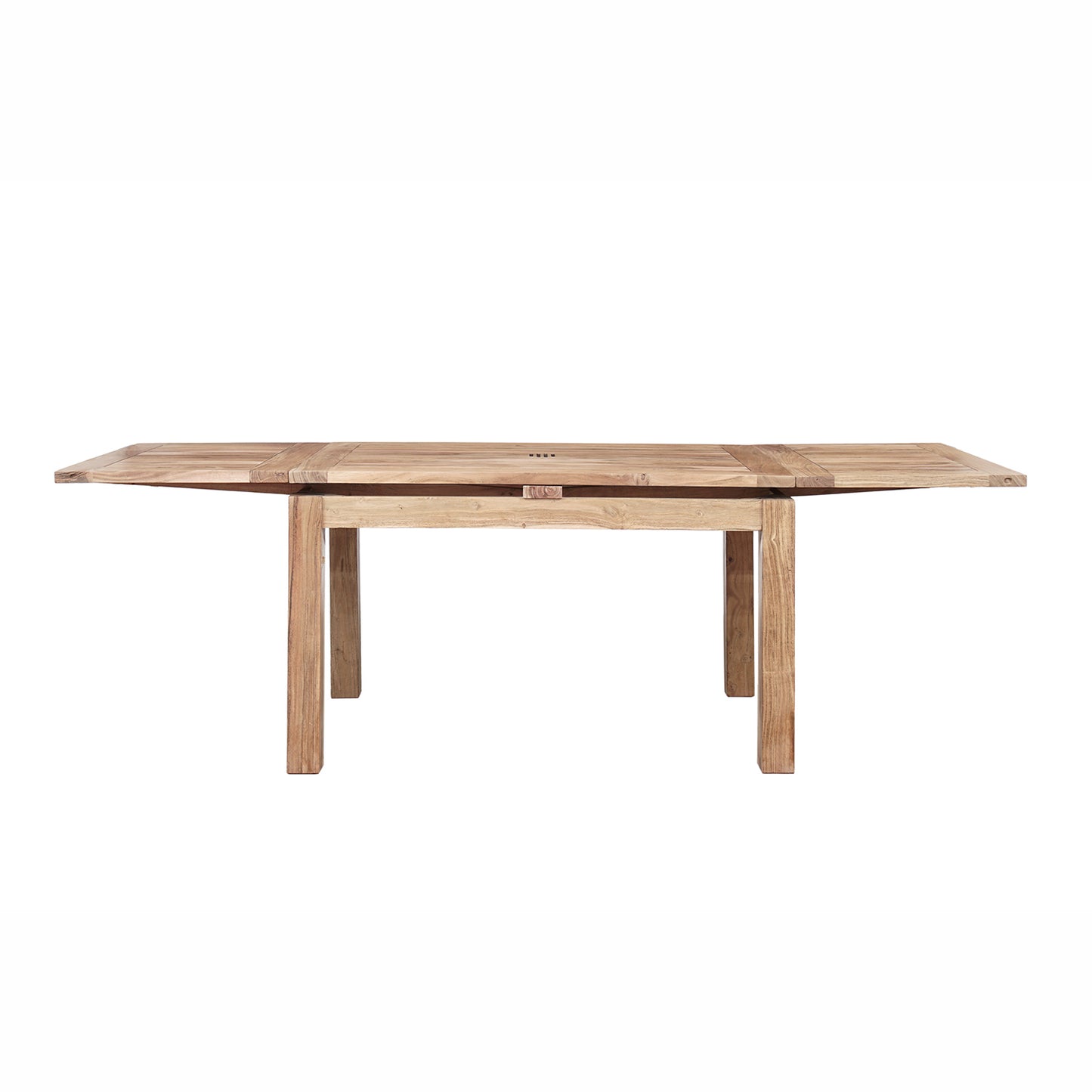 Grande table à manger carréé allonge 130 bois massif en Acacia – Gordon