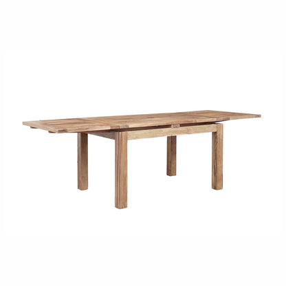 Grande table à manger carréé allonge 130 bois massif en Acacia – Gordon