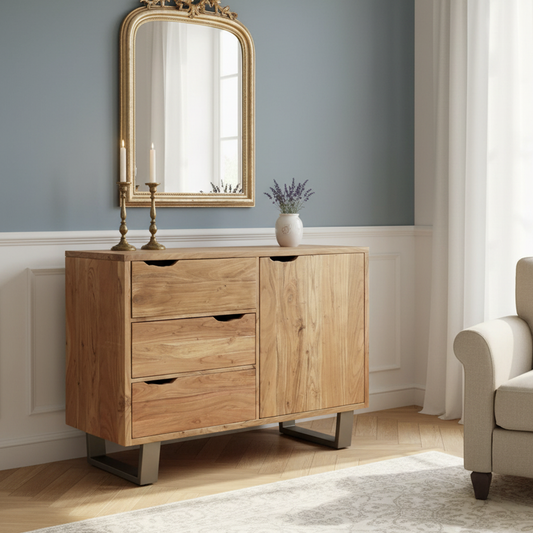 Buffet 1 porte 3 tiroirs | Acacia Forest