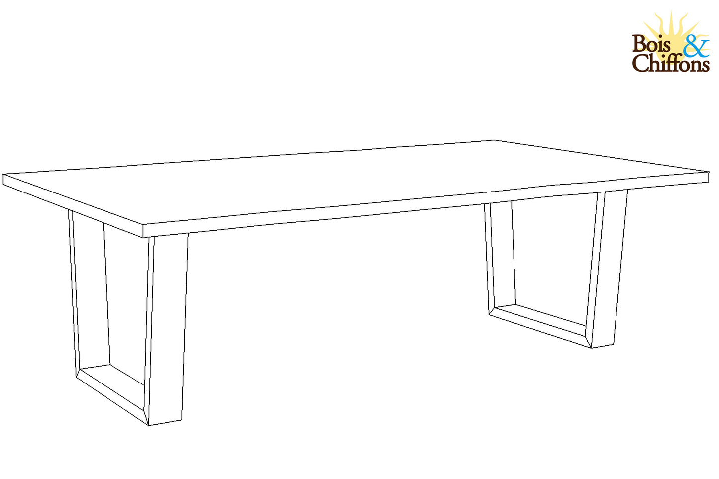 Table basse rectangulaire 150cm en acacia massif | Acacia Forest